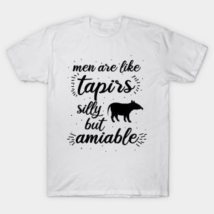 verrücktes Tapir Geschenk Valentinstag Männer T-Shirt